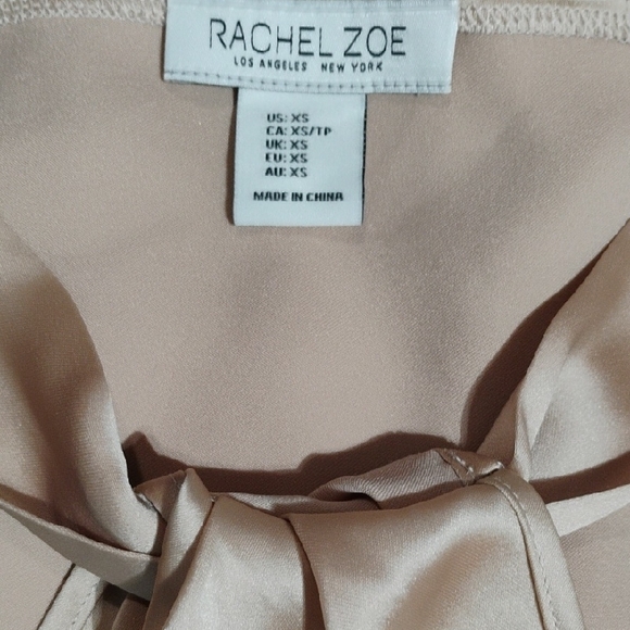 Rachel Zoe Satin Halter Top in Beige - Picture 5 of 6